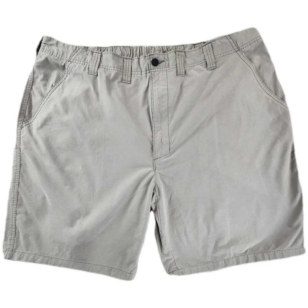 Wrangler Mens 44 Gray Outdoor Shorts Hiking Utility Workwear Gorpcore Big Tall